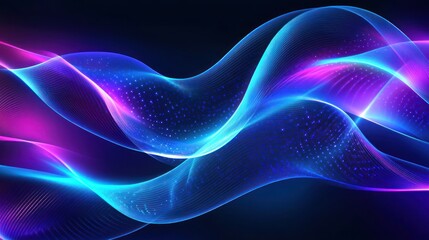 Fototapeta premium Abstract Neon Waves