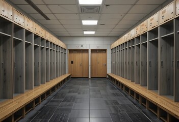 Obraz premium Gym Locker Room 