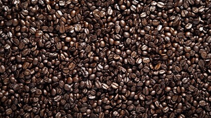 Fototapeta premium High-resolution image of roasted coffee beans. Ideal for backgrounds, food packaging, or coffee-themed projects.