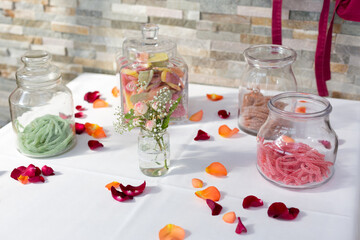 Candy Bar and Decoration at a Wedding