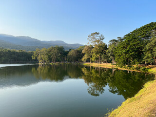 Karn Memorial Park and lake in Chiang Mai