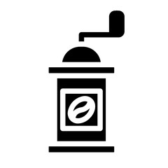 Fototapeta premium coffee grinder Solid icon