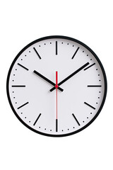 Sleep calm concept. Modern wall clock with minimalist design, perfect for any office environment.