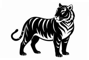 royal bengal tiger silhouette