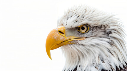 Obraz premium bald eagle isolated on white background