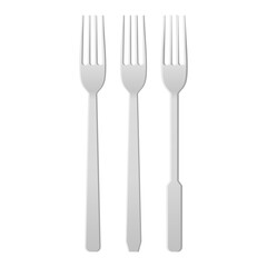 Cutlery White Fork Vector. Dinner Fork Element. Kitchen Utensils Fork Icon.