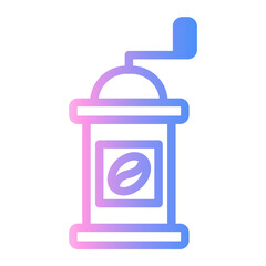 coffee grinder Line Gradient Icon