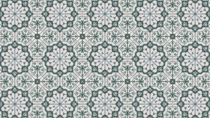 Geometric seamless floral perfect pattern design vector.