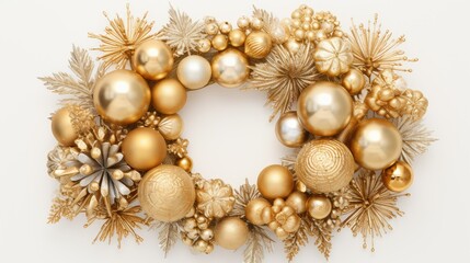 sequins gold christmas wreaths