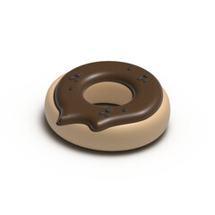 doughnut chocoloate 3d icon