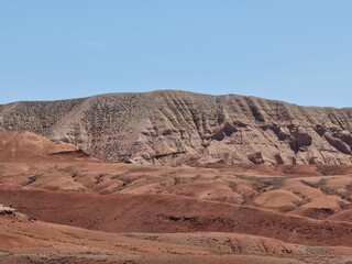 Naklejka premium beautiful landscape in the desert 