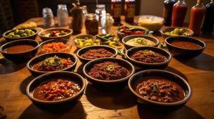 rustic chili and beer