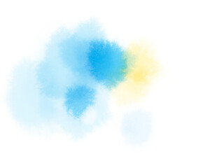 美しい青の水彩テクスチャ素材イラスト