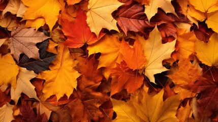 nature orange fall leaves