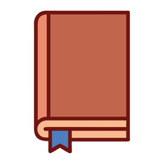 Brown Closed Book Icon