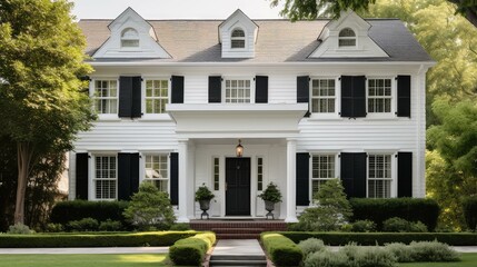 Fototapeta premium freshly house exterior painting