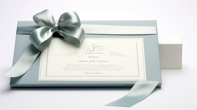 stylish guilloche gift certificate