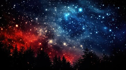 Naklejka premium colors stars red white blue