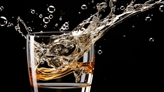 bubbles straw in water
