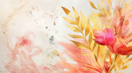 grunge floral background