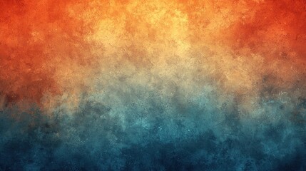 Abstract Textured Background Warm Orange and Cool Teal Gradient