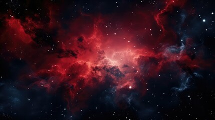 Fototapeta premium space galaxy red