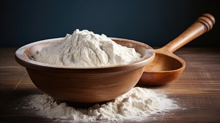 ctrast flour on wood