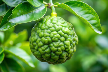 Fototapeta premium Bergamot fruit images. Fresh fruits close-up photography. Fruit marketing, advertising and blog stock photos.