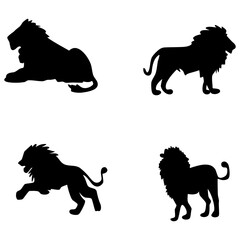 The silhouette of this majestic lion logo is a symbol of power and majesty, perfect for companies that want to show dominance in the industry
