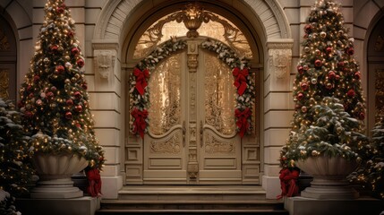 ornaments holiday doors