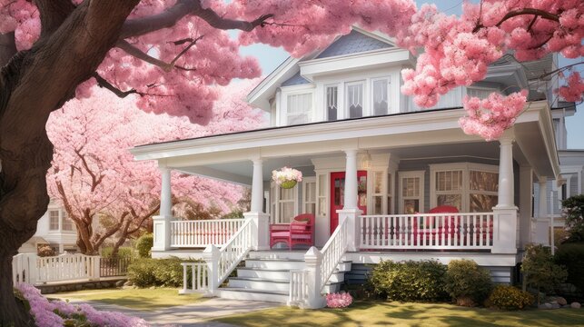sprgtime house in springtime
