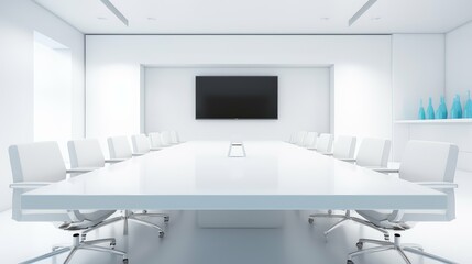 modern empty office white