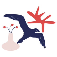 Obraz premium Abstract Matisse Decorative. Flat Vector Illustration.