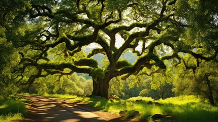 Fototapeta premium majestic gold oak tree