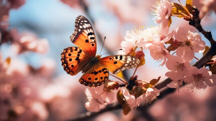 close butterfly tree
