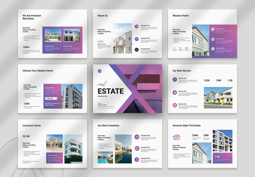 Real Estate Brochure Landscape Template