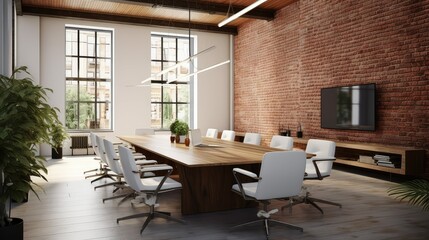 Fototapeta premium conference office brick