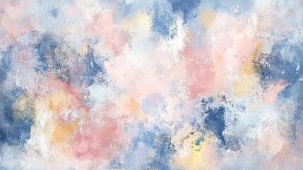Obraz premium Abstract Pastel Dreamscape: A Serene Digital Painting