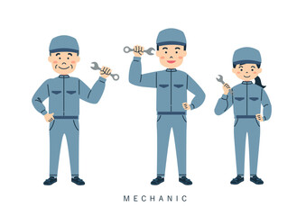 働く人 整備士メカニック 4C