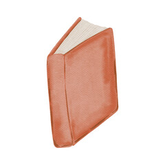 red book watercolor
