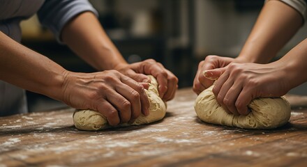 Hands kneading dough - care and tradition - cooking blog,recipe article