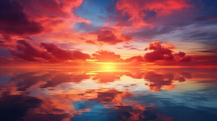 Fototapeta premium sky sunset red