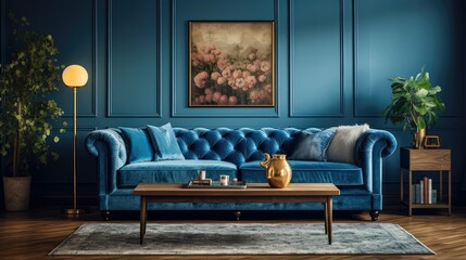 velvet blue vintage