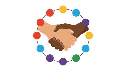 Unity and Diversity Hands Logo