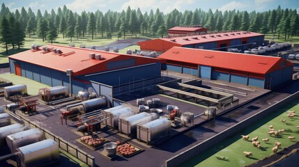 processing poultry plant