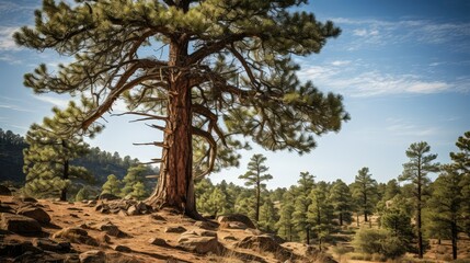 Fototapeta premium cones tree foreground