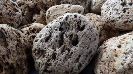 Close up pumice stone background
