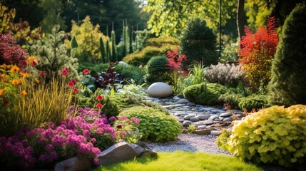 Fototapeta premium grasses landscaping plants
