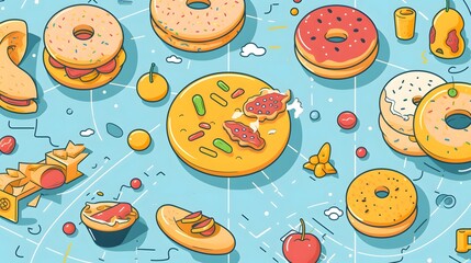 Close up View of Delivery Tracking Map Interface on a Food Ordering Mobile Application  Showing Real Time Shipment Location Route and Estimated Arrival Time for Customers