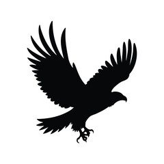 Eagle Vector Silhouette Birds Flying Logo - High-Quality Wildlife Designs